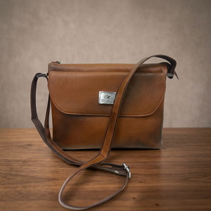 <b>Long</b> <b>Strap</b> 100% Genuine Leather Women's Cross Body Handbags Zipper OEM Customizable Lightweight 3L+ Capacity Waterproof Foldable - Product Image 1