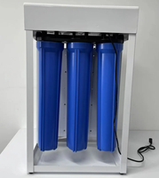 Système de filtration triple Big Blue de 20 pouces, support métallique, purificateur d'eau pour prétraitement de l'eau brute de toute la maison et industrielle