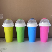 Tasse de congélation personnalisée Milkshake Home Kitchen Smoothie Mug Frozen Magic Squeeze Cup Cooling Slushy Maker Cup Slushy Cup