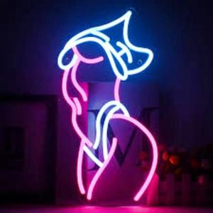 Letrero de neón para mujer Sexy, letrero de cuerpo de pared Led de neón brillante con decoración de habitación estética grande IP67, hermosa chica desnuda para diseño de interiores - Product Image 1