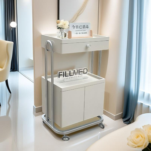 Chariot de rangement roulant de luxe pour salon de beauté avec tiroir pour clinique esthétique, spa et salon de coiffure - Product Image 1
