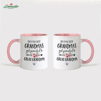 LOMATO 80 Fabulous 1946 Tasse à café en porcelaine rose 11oz motif floral Cadeau 80e anniversaire pour femme, grand-mère, maman Vente en gros Logo personnalisé