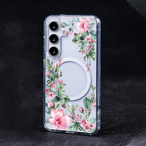 <span class=keywords><strong>Coque</strong></span> de téléphone portable à fleurs romantiques tendance pour Samsung <span class=keywords><strong>Galaxy</strong></span> S24 S25 <span class=keywords><strong>FE</strong></span> Ultra, <span class=keywords><strong>coque</strong></span> transparente magnétique, <span class=keywords><strong>coque</strong></span> arrière - Product Image 3