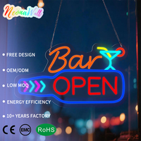 Enseigne néon LED murale pour bar, cocktail, avec port USB et intensité réglable, décoration murale pour bar, pub, devanture de magasin, cadeau pour les propriétaires de bars et les amateurs de cocktails