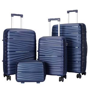 <span class=keywords><strong>Valise</strong></span> à roulettes de style américain <span class=keywords><strong>sous</strong></span> le siège <span class=keywords><strong>Valise</strong></span> à bagages ABS USB 4 pièces extensible en PP - Product Image 1