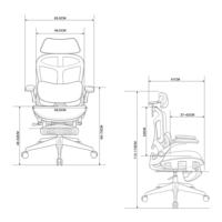Chaise de bureau ergonomique tendance avec accoudoirs 4D réglables, soutien lombaire dynamique, grand coussin lombaire et confort personnalisable