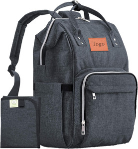 <span class=keywords><strong>Sac</strong></span> à dos élégant multifonctionnel imperméable pour couches pour bébé Grand <span class=keywords><strong>sac</strong></span> à couches en nylon Motif d'impression personnalisé pour les voyages de maman et <span class=keywords><strong>papa</strong></span> - Product Image 6