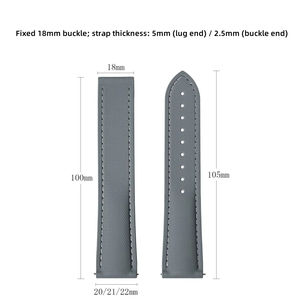 Bracelet de <span class=keywords><strong>montre</strong></span> en fluororubber en vente chaude pour Blancpain pour <span class=keywords><strong>Tissot</strong></span> Remplacer avec un design habile Boucle en métal Bracelet de <span class=keywords><strong>montre</strong></span> de luxe FKM - Product Image 6