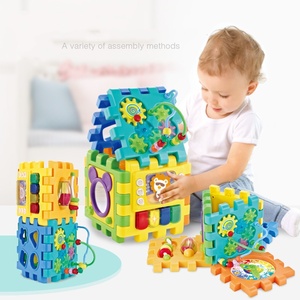 Juguetes Educativos para Bebés Luckykoo, Clasificador de Formas Musical para el Aprendizaje Temprano, Cubo de Actividades con Dibujos Animados - Product Image 3