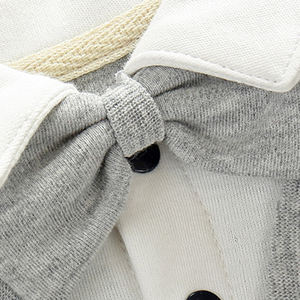 Nouvelle Collection : Barboteuse en Coton à Manches Longues avec Nœud Papillon pour Bébé Garçon – Idéale pour les Fêtes et Tenues de Cérémonie - Product Image 3