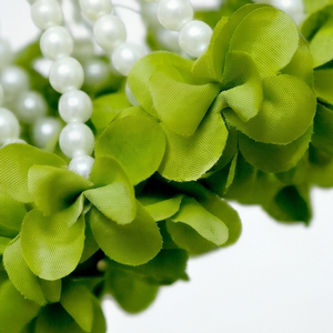 Guirnalda Floral Artificial Amarilla con Perlas Colgantes, Decoración para Bodas, Festivales, Templos y Eventos - Product Image 4