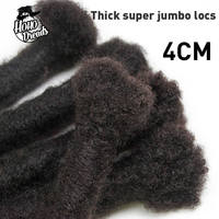 HOHO-Extensions de cheveux 100% Remy, mèche pré-collée de 4cm pour mèches de cheveux