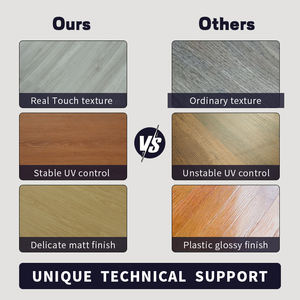 Revêtement de <span class=keywords><strong>sol</strong></span> en <span class=keywords><strong>vinyle</strong></span> SPC imperméable aspect bois facile à installer Revêtement de <span class=keywords><strong>sol</strong></span> SPC gaufré - Product Image 4