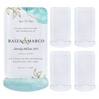 Letrero Acrílico Premium para Sublimación con Soporte, Personalizable para Decoración de Bodas, Banquetes, Eventos y Fiestas