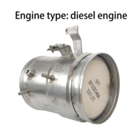 Nuovo Silenziatore Catalitico OLITEC Euro Six con Filtro Antiparticolato Diesel in Acciaio Inox 441 per Trattamento Gas di Scarico Automobilistico