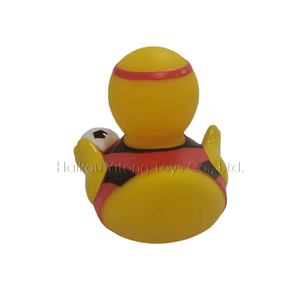 Customized Cute Pvc Football Duck Plastic Mini Action Figures Vinyl Anime Figure Toys Craft - Product Image 5