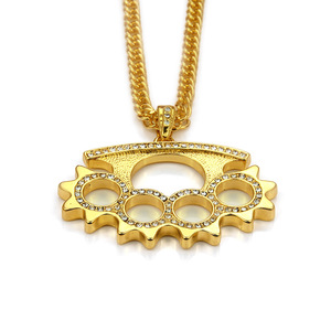 สร้อยคอจี้รูปทรงเรขาคณิตเท่ๆ ดีไซน์ใหม่ไม่ซ้ำใคร ปี 2026 สไตล์ฮิปฮอปสำหรับผู้ชาย เครื่องประดับแฟชั่นขายส่ง - Product Image 5