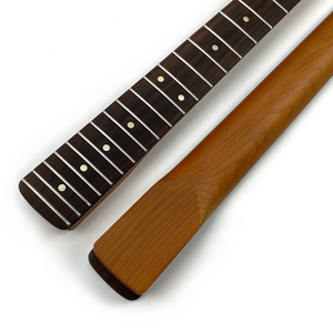 Manico per Chitarra Mancino in Acero Tostato 22 Tasti Finitura Satinata 25.5 Stile ST di Ricambio per Kit Chitarra Elettrica Fai-da-te - Product Image 1