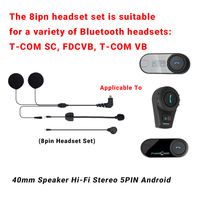 Kit de casque audio 5 broches/8 broches |   Casque multi-modèles compatible avec réduction de bruit HD et vente directe d'usine