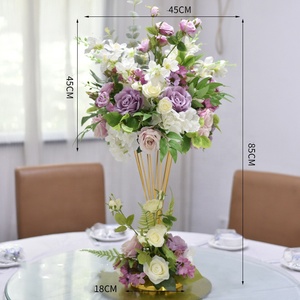 Fleurs artificielles modernes faites à <span class=keywords><strong>la</strong></span> main, bouquet <span class=keywords><strong>de</strong></span> roses <span class=keywords><strong>de</strong></span> Noël en forme <span class=keywords><strong>de</strong></span> boule, décoration suspendue pour mariage, <span class=keywords><strong>centre</strong></span> <span class=keywords><strong>de</strong></span> table - Product Image 5