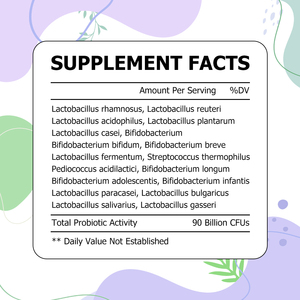 Private Label Women's <b>Probiotic</b> <b>Tablets</b> Digestive Health Support Immune Support Promote Regularity Lactobacillus Rhamnosus - Product Image 2