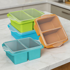 Colorful <b>Stackable</b> Food <b>Storage</b> <b>Containers</b> with Lids for Kitchen Use - Product Image 3