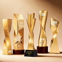 Trophée en résine personnalisable gratuit, médaille créative irrégulière or, argent, bronze, modèle 1025, pour les employés exceptionnels des entreprises