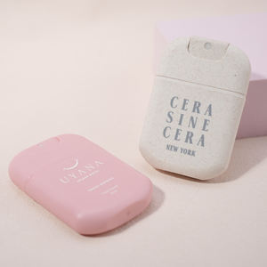 Botella de Perfume Portátil Recargable de Plástico PP Vacía, Fabricada con Paja de Trigo, con Atomizador de Niebla, para Tarjetas de Crédito - Product Image 1