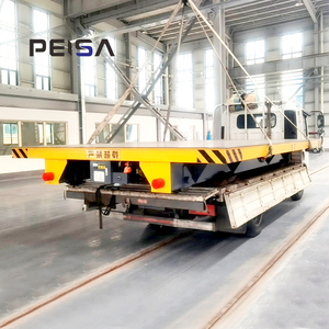 Carrello su Rotaie a Batteria Personalizzabile per la Movimentazione di Lastre d'Acciaio - Product Image 3