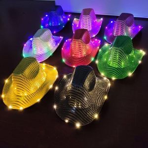 <span class=keywords><strong>Sombrero</strong></span> de Jazz Brillante de Moda al por Mayor, Sombreros Vintage para Fiestas, <span class=keywords><strong>Sombrero</strong></span> de Payaso Divertido con Luces LED - Product Image 3