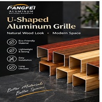 Panneau de plafond en aluminium perforé en forme de U, ignifuge et imperméable, pour bureaux, centres commerciaux et bâtiments commerciaux