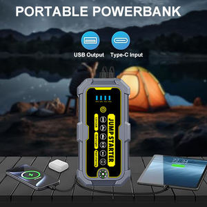 Démarreur de Voiture Portable 1000A 12V <span class=keywords><strong>le</strong></span> Plus Vendu avec <span class=keywords><strong>Batterie</strong></span> d'Appoint et Lampe LED, Power Bank 120W pour Outils d'Urgence - Product Image 5