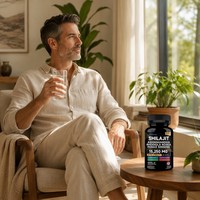 Capsules de Shilajit 60 comprimés Extrait de résine himalayenne pure Stimulant énergétique pour hommes et femmes OEM Étiquette privée
