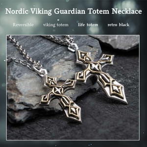 Original diseño único vikingo joyería de alta calidad 925 plata esterlina Vintage Cruz colgante nórdico vikingo <span class=keywords><strong>Daemon</strong></span> tótem collar - Product Image 2