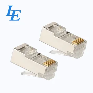 CAT6 UTP colokan Modular adaptor kabel LAN konektor RJ45