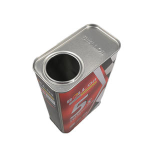 Bon prix, bidons d'huile moteur 1L, conteneurs en métal de 4 <span class=keywords><strong>litres</strong></span> pour huile lubrifiante avec couvercles, pots carrés métalliques vides - Product Image 3