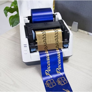 Impresora de Cintas de Raso de Alta Resolución de 300 dpi, Impresora Térmica de Transferencia de Códigos de Barras de 4 Pulgadas para Imprimir Cintas de Regalo - Product Image 1