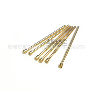 Sonde de test plaquée or Pa100 H5 1,36 mm à tête à neuf griffes de type dents de scie avec broche à ressort - Product Image 2