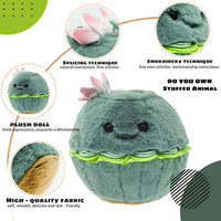 Peluche en forme de plante en pot personnalisable, décoration de chambre et de maison, ornement en peluche fleur de lotus, animal en peluche