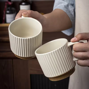 Taza de Cerámica Retro de 300 ml de Capacidad, Universal para el Hogar y la Oficina, Taza para Café y Té, Venta al por Mayor, Vajilla para Uso Diario - Product Image 4