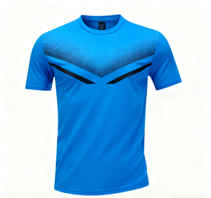T-shirt personnalisable, couleurs variées, ultra léger, séchage rapide, col rond, polyester, pour homme, course à pied, marathon, gym, fitness - Product Image 4