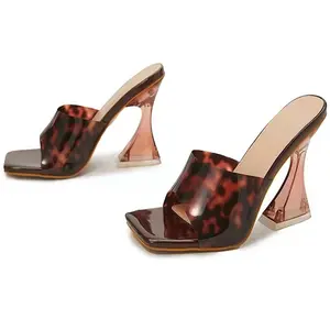Customized designer shoes Amber slippers Women's and women's high heel slippers Luxury women's fashion