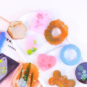 M40753 Pendentif Collier Pull Tablettes de Cire Irrégulières <span class=keywords><strong>Moule</strong></span> Ornement Os Rond <span class=keywords><strong>Moule</strong></span> Résine Silicone - Product Image 4