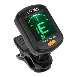 Toptan OEM klasik gitar Tuner Clip-LCD ekran kromatik keman Ukulele bas Tuner için gitar Accordeur de guitare