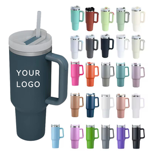 Vaso Térmico de Acero Inoxidable de Doble Pared con Aislamiento al Vacío de 40 oz, para Cerveza y Bebidas Frías, con Tapa y Asa, Personalizable, También Disponible en 20 oz y 30 oz - Product Image 1