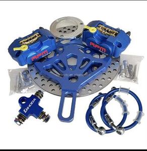 Set Freno a Disco Doppio RPM con Staffa e Disco da 220mm per Modifica Sistema Frenante Posteriore di Scooter e E-bike - Product Image 2