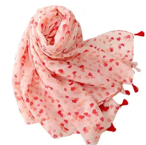 Sciarpa alla moda di alta qualità donna fiore stampato poliestere ethicon soie sciarpe scialle da donna elegante sciarpa affascinante