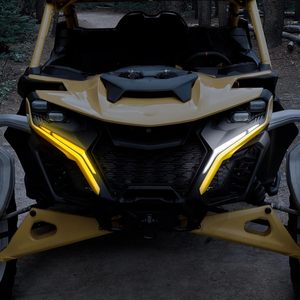 Éclairage tout-terrain Accessoires de feux de signalisation ATV Feux de virage séquentiels blancs DRL et jaunes pour Can-Am <span class=keywords><strong>Maverick</strong></span> R - Product Image 6
