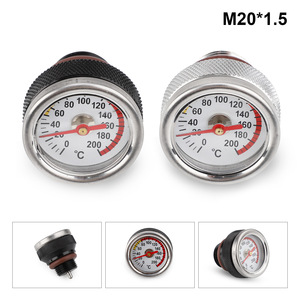Motorcycle <b>Radiator</b> <b>Cap</b> Oil Temperature Gauge M20 1.5 For Engine Cooling System Modification - Product Image 4