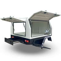 Auvent Ute amovible à double cabine personnalisé pour Toyota pour Hilux Pickup F150 & Ranger Couvercle de tonneau Verrouillage étanche en aluminium